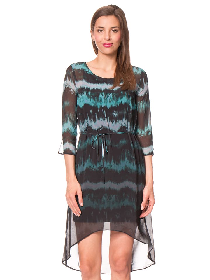 Desigual Robe "Manresa" noir/turquoise mP0CCoBi