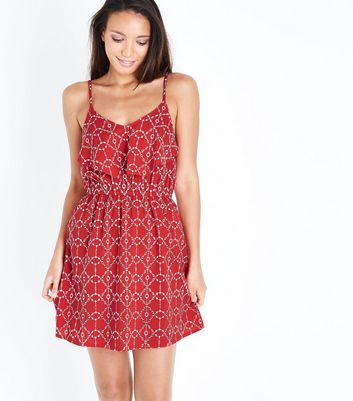 Robe de plage trapèze rouge brodée 8Q1X2hUh Robe de plage trapèze rouge brodée 8Q1X2hUh
