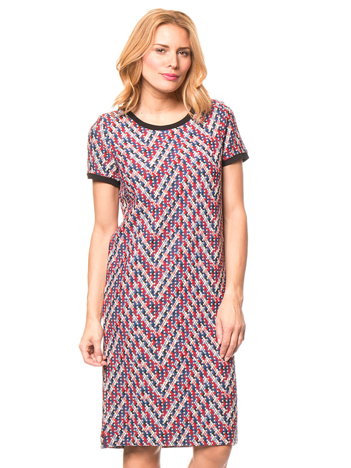 Tom Tailor Robe rouge/bleu foncé ayvuCXXg