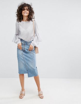 Evidnt EVIDNT Jupe milongue asymétrique en jean RFJxXSQf Evidnt EVIDNT Jupe milongue asymétrique en jean RFJxXSQf