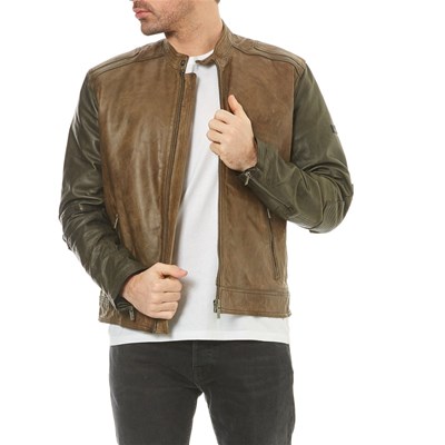 Pepe Jeans London Vincent Veste en cuir marron eNEvKW0F Pepe Jeans London Vincent Veste en cuir marron eNEvKW0F
