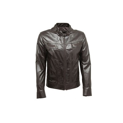 DKS Ryan Blouson en cuir marron pMTAWQCS