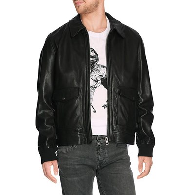 Oakwood Blouson en cuir noir Gj43Ec3j