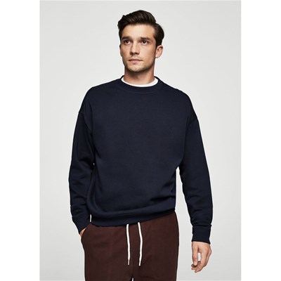 Mango Man Sweat-shirt bleu marine 7quvqOWZ