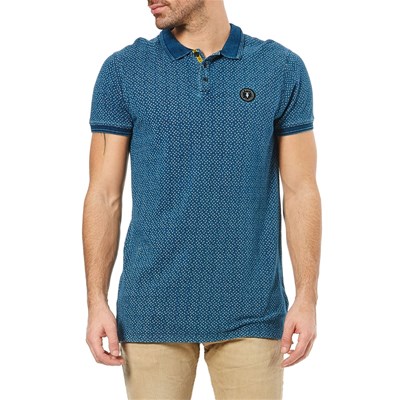 Le Temps des Cerises Neil Polo manches courtes bleu brut 1Yl7XSS6