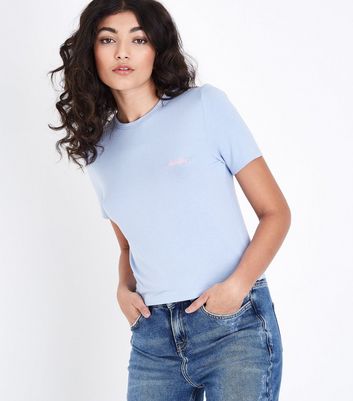 Bright Blue Malibu Embroidered T-Shirt A2W98NsN Bright Blue Malibu Embroidered T-Shirt A2W98NsN