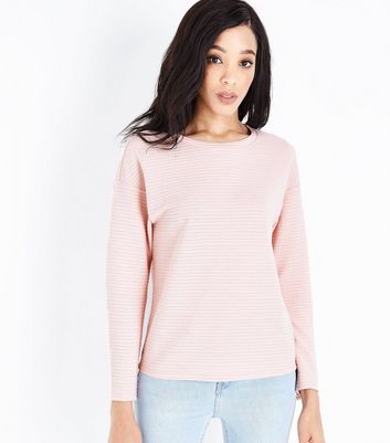 JDY Sweat rose à manches à volants O4DvZxFl