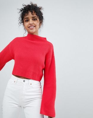 Monki Monki Pull court à manches larges BLK5bLxH