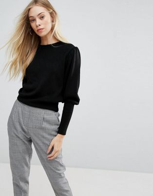 New Look New Look Pull à manches gigot U6QwGM7d