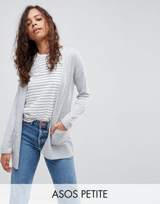 Petite Petite Cardigan en maille fine avec détail en côtes 3xJM9xM4