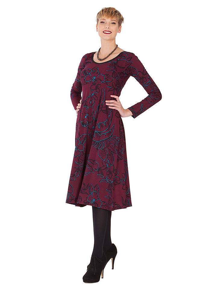 Aller Simplement Robe bordeaux/noir 5IvAe207