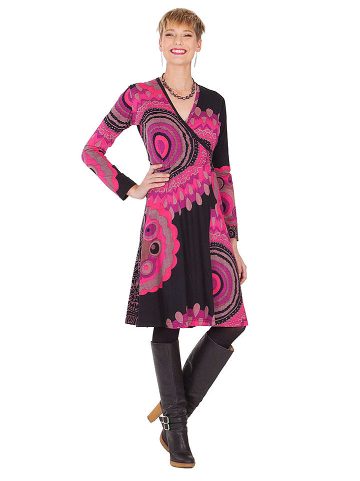 Aller Simplement Robe noir/rose vif rLzBXQtB