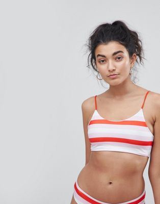 Noisy May Noisy May Haut de bikini à rayures pmQ3jwXV