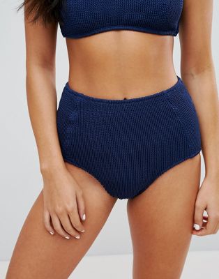 Weekday Weekday Bas de bikini texturé taille haute 9jqg1iqy